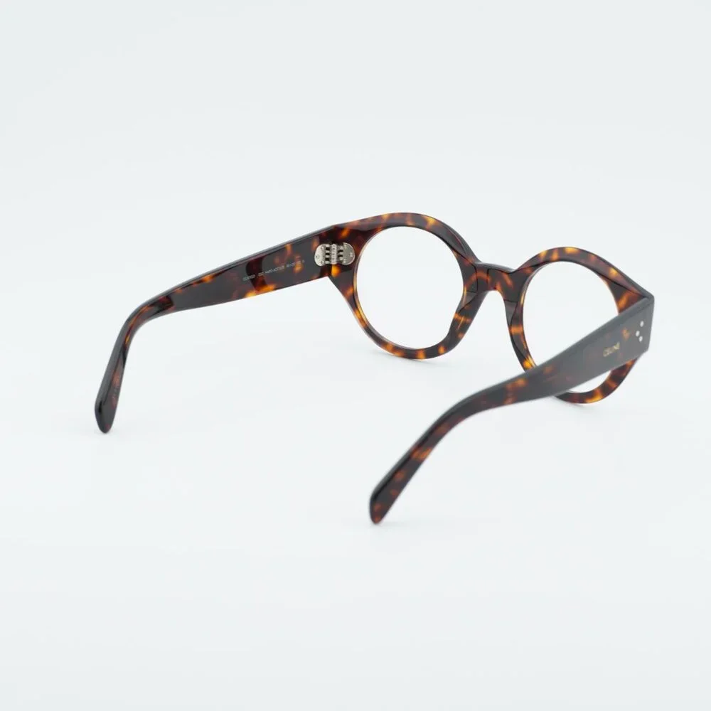 Celine CL50123I 052 Eyeglasses Havana 48mm Round Frame